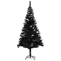 NNEVL Artificial Christmas Tree with Stand Black 240 cm PVC