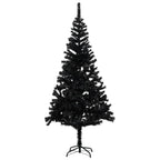 NNEVL Artificial Christmas Tree with Stand Black 240 cm PVC