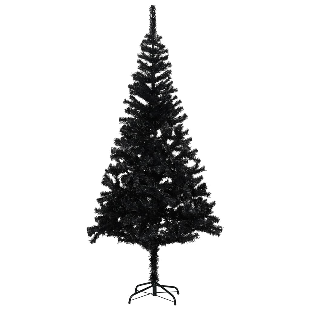 NNEVL Artificial Christmas Tree with Stand Black 240 cm PVC