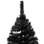 NNEVL Artificial Christmas Tree with Stand Black 240 cm PVC