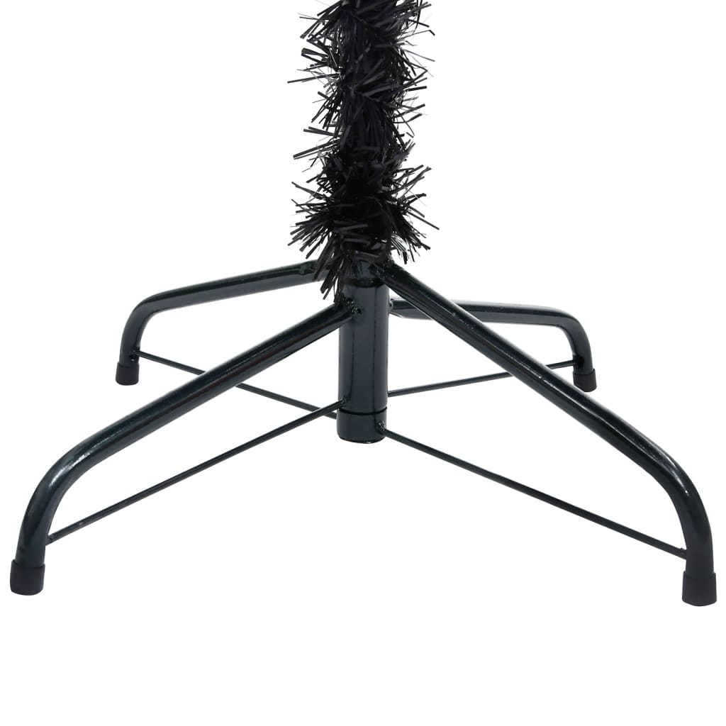 NNEVL Artificial Christmas Tree with Stand Black 240 cm PVC