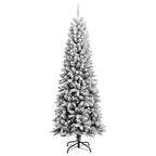 NNEVL Artificial Christmas Tree with Flocked Snow 240 cm PVC&PE