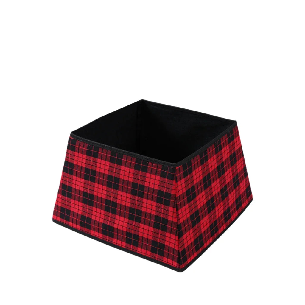 Christmas Red Lattice Tree Base Decoration