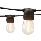 95m Solar Festoon Lights – 100 Warm White S14 Bulbs