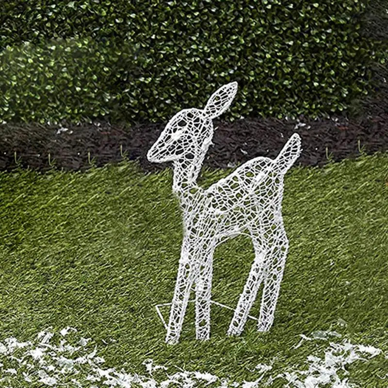 Lighted Christmas Deer Reindeer Family with LED Lights