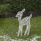 Lighted Christmas Deer Reindeer Family with LED Lights