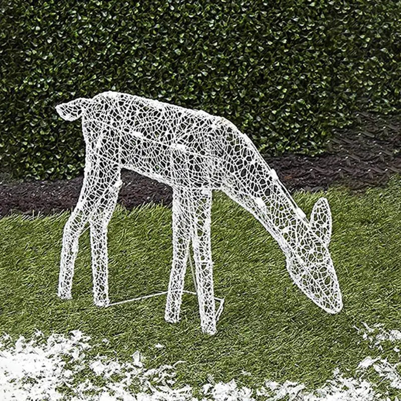NNEOBA Lighted Christmas Deer Reindeer Family with LED Lights