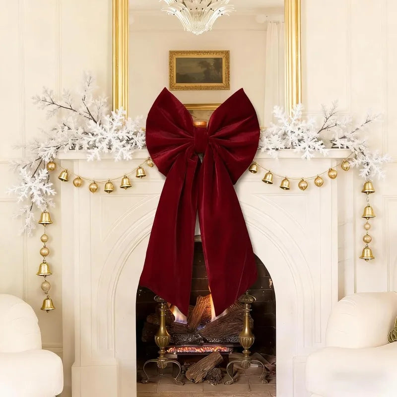 Extra Large Velvet Christmas Bow