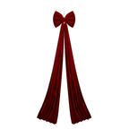Large Velvet Christmas Bow Ornament