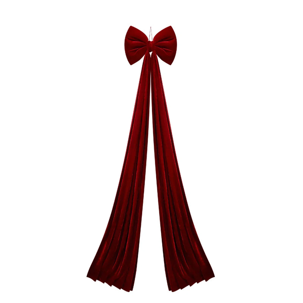Large Velvet Christmas Bow Ornament
