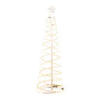 1.85m Warm White Spiral LED Christmas Tree with Star