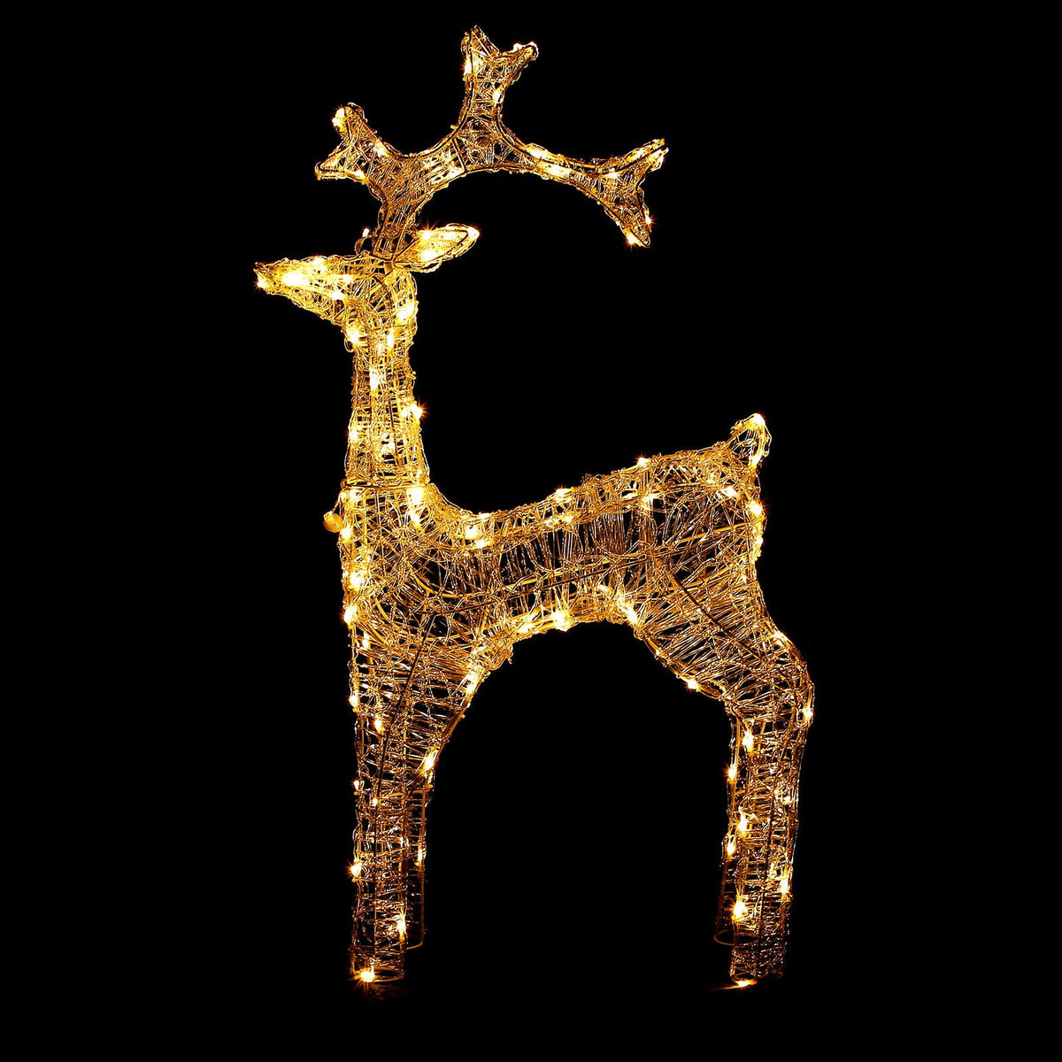 Warm White LED Stag Reindeer – 110cm