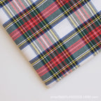 polyester woven fabric, plaid fabric, Christmas red green fabric, twill fabric, jacquard check fabric, fabric for bags, fabric for shoes, fabric for hats, fabric for pet decorations, festive fabric, holiday craft fabric, DIY fabric Australia - Khaki - Siz