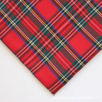 polyester woven fabric, plaid fabric, Christmas red green fabric, twill fabric, jacquard check fabric, fabric for bags, fabric for shoes, fabric for hats, fabric for pet decorations, festive fabric, holiday craft fabric, DIY fabric Australia - Khaki - Siz