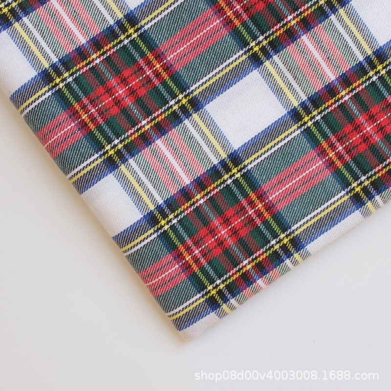 polyester woven fabric, plaid fabric, Christmas red green fabric, twill fabric, jacquard check fabric, fabric for bags, fabric for shoes, fabric for hats, fabric for pet decorations, festive fabric, holiday craft fabric, DIY fabric Australia - Teal - Size