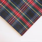 polyester woven fabric, plaid fabric, Christmas red green fabric, twill fabric, jacquard check fabric, fabric for bags, fabric for shoes, fabric for hats, fabric for pet decorations, festive fabric, holiday craft fabric, DIY fabric Australia - White - Siz