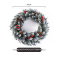 Frosted Red Berry Christmas Wreath – 50cm