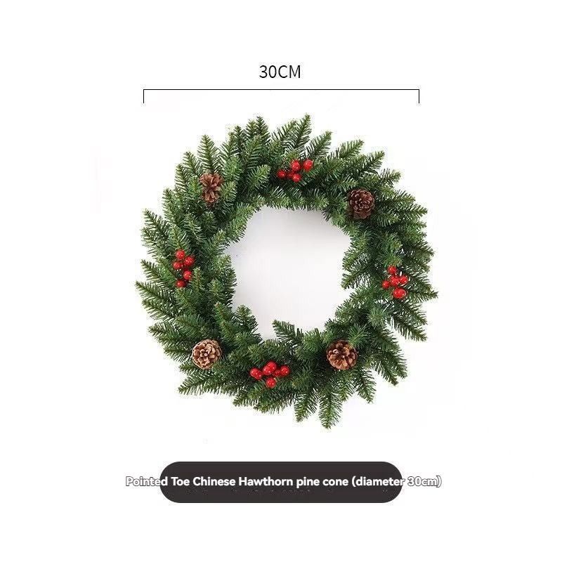 Frosted Red Berry Christmas Wreath – 50cm