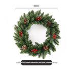 Frosted Red Berry Christmas Wreath – 50cm