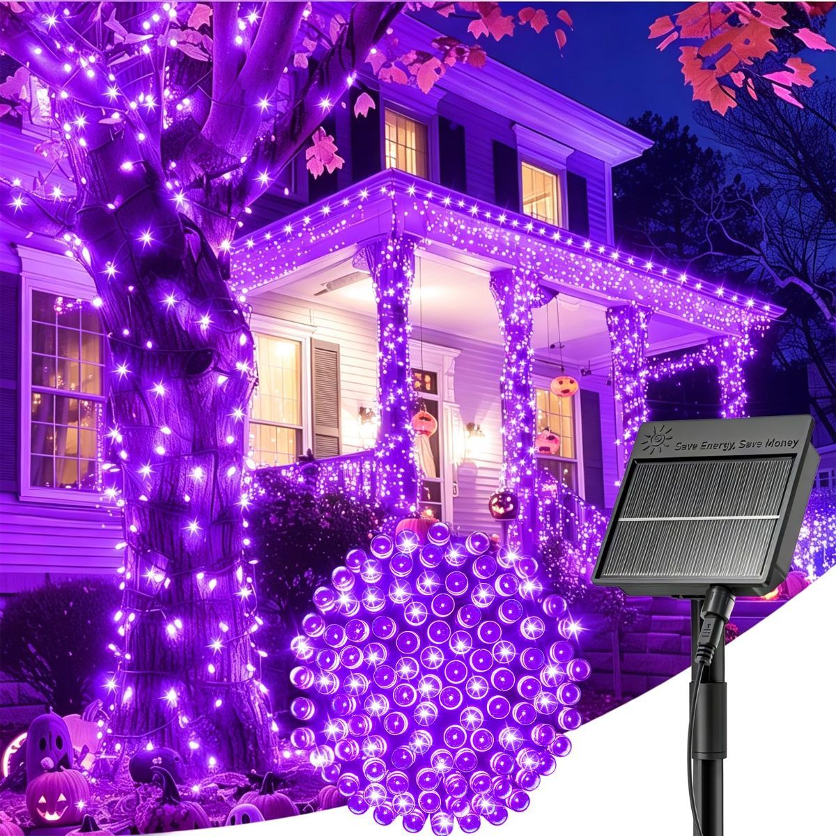 Solar String Lights – Outdoor Waterproof LED Fairy Lights, 22ft