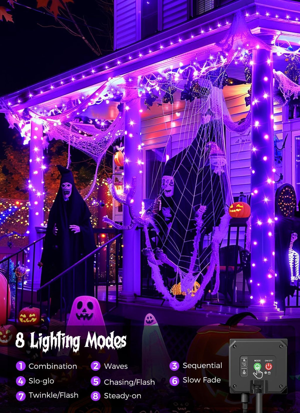Solar String Lights – Outdoor Waterproof LED Fairy Lights, 22ft