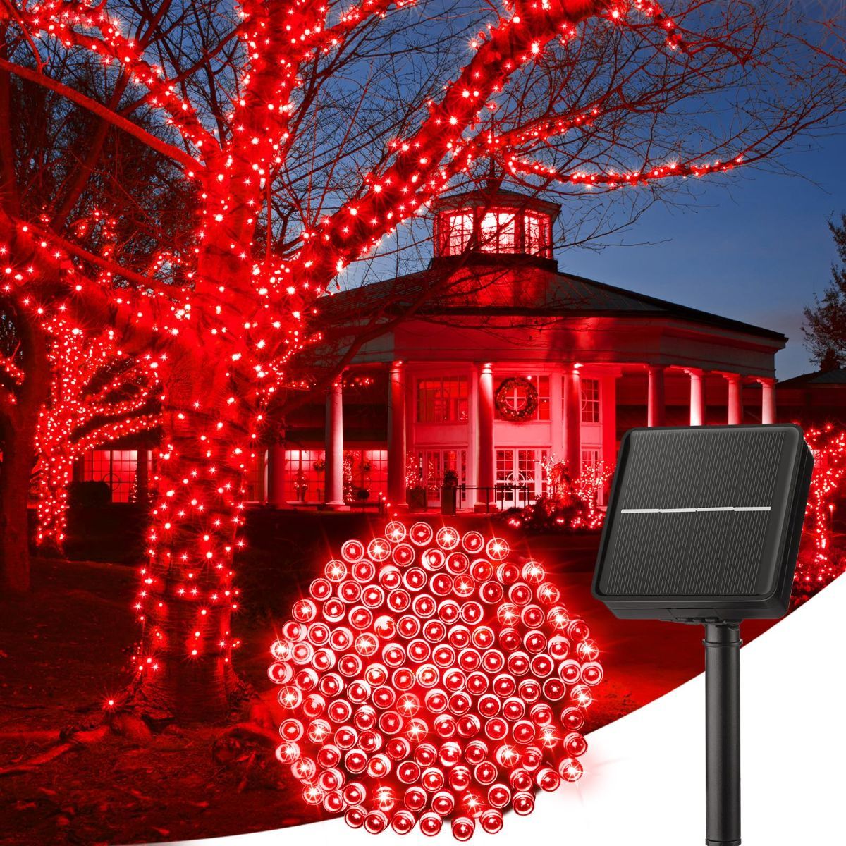 Solar String Lights – Outdoor Waterproof LED Fairy Lights, 22ft