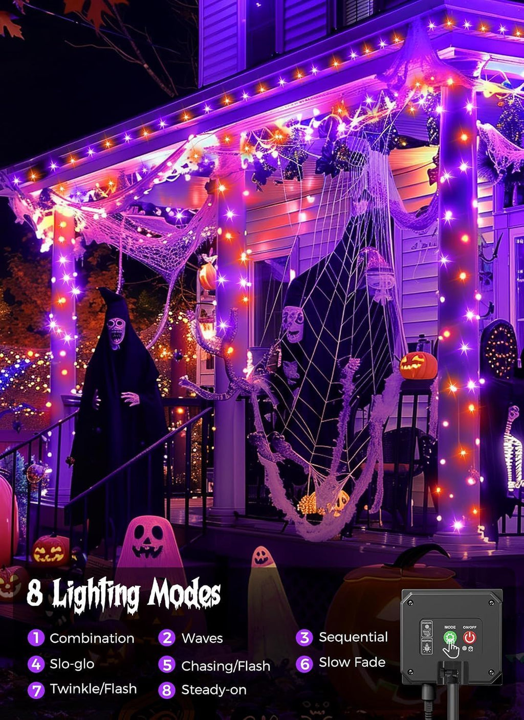 Solar String Lights – Outdoor Waterproof LED Fairy Lights, 22ft