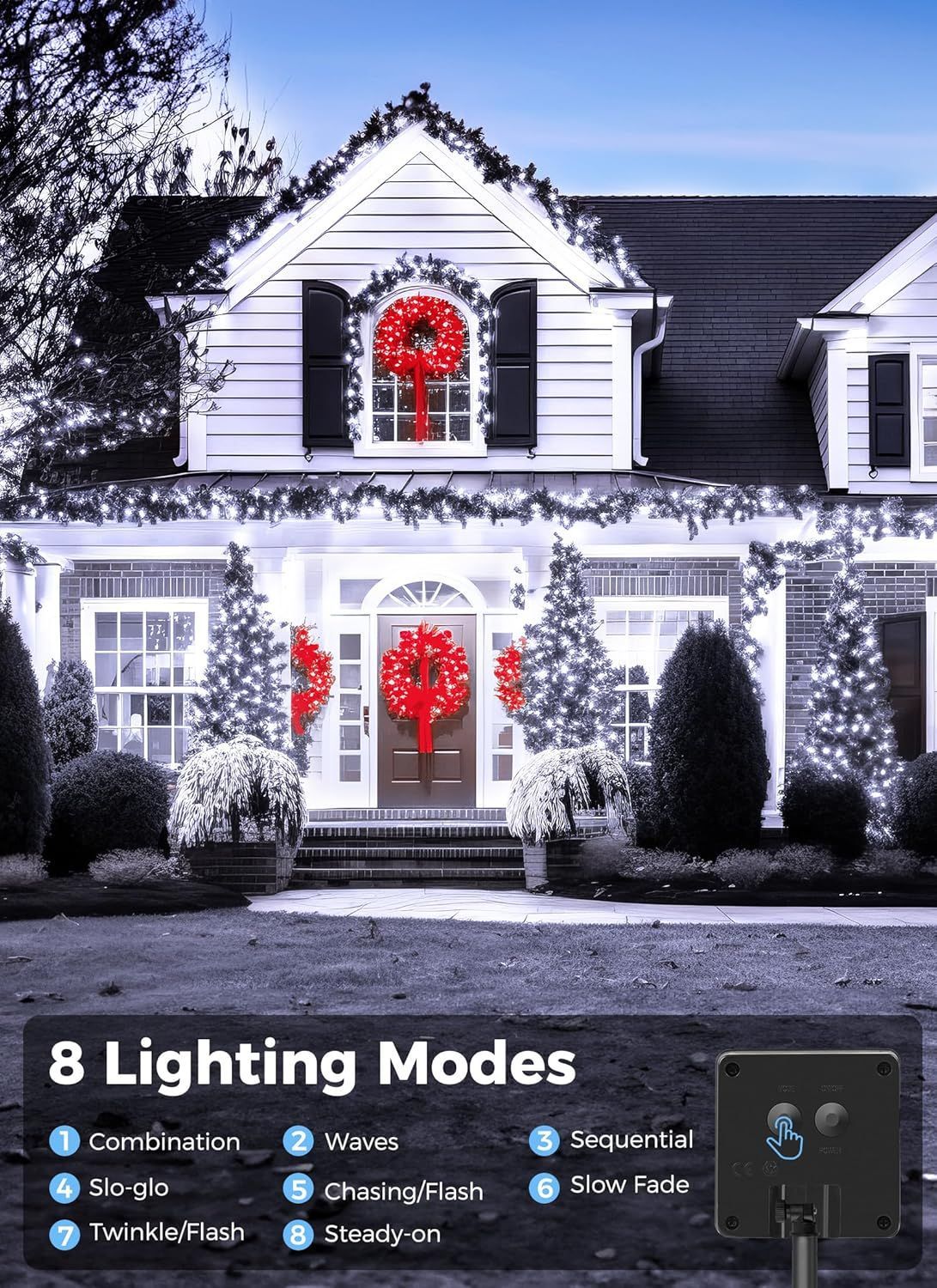 Solar String Lights – Outdoor Waterproof LED Fairy Lights, 22ft