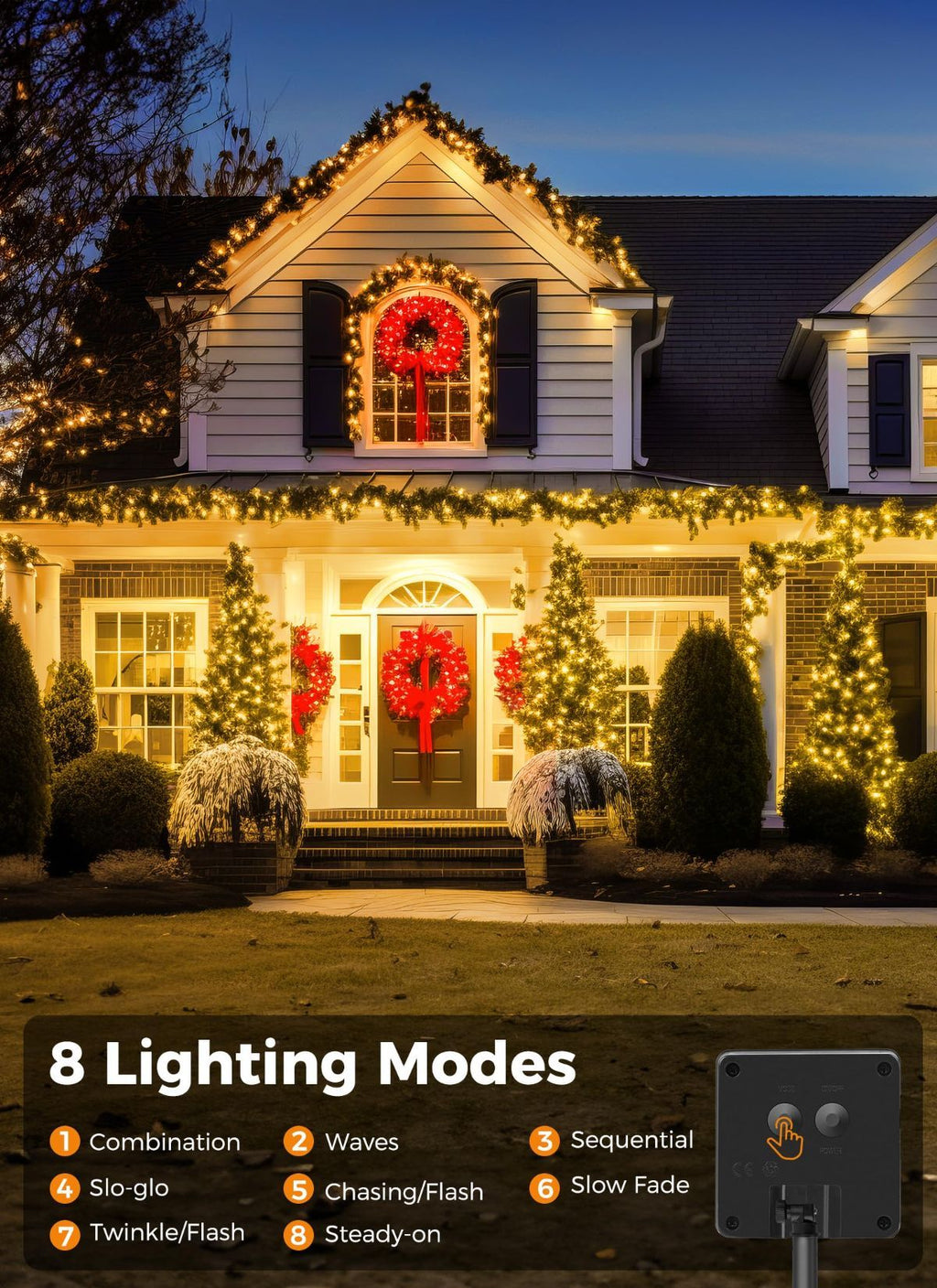 Solar String Lights – Outdoor Waterproof LED Fairy Lights, 22ft