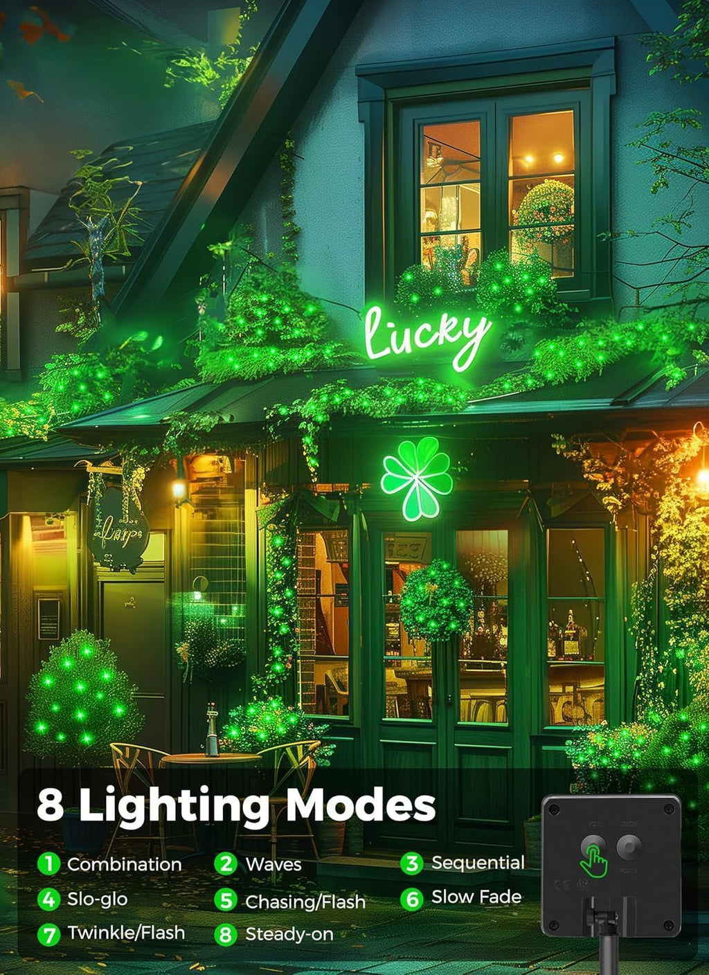 Solar String Lights – Outdoor Waterproof LED Fairy Lights, 22ft