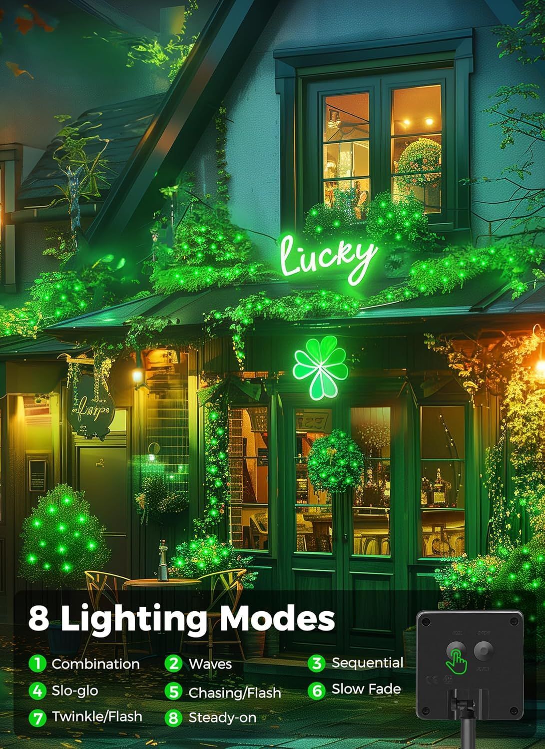 Solar String Lights – Outdoor Waterproof LED Fairy Lights, 22ft