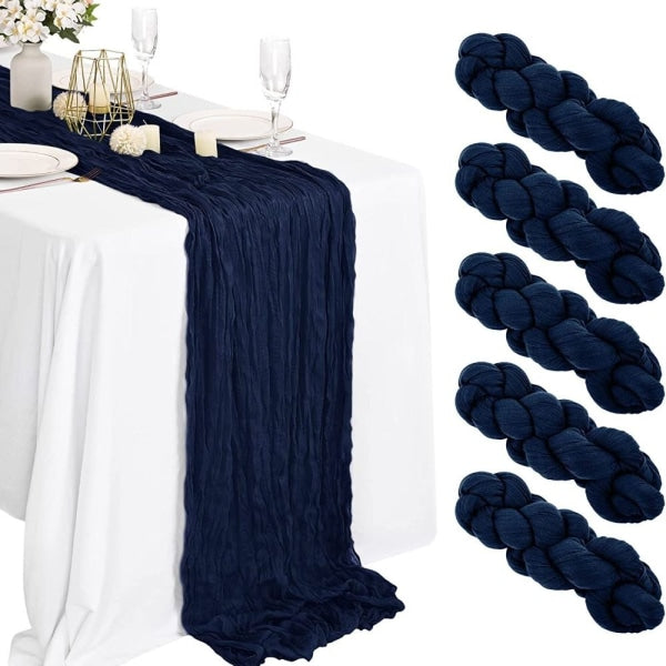 Light Green Cheesecloth Table Runner Loose-woven Runner