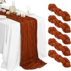 Light Green Cheesecloth Table Runner Loose-woven Runner
