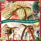 Velvet Christmas Tree Bows – Chocolate Brown | Set of 12