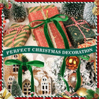 Velvet Christmas Tree Bows – Deep Green | Set of 12