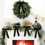 Velvet Christmas Tree Bows – Black | Set of 12