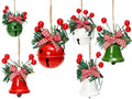 Christmas Bells - 6 - Christmas Tree Decorations - Metal Bells - Christmas Decorations - DIY Metal Bell Hangers