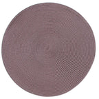 4 Pieces Hand‑Woven Spiral Table Insulation Mats, Round Non‑Slip Dining Table Placemats, Brown, 38 cm