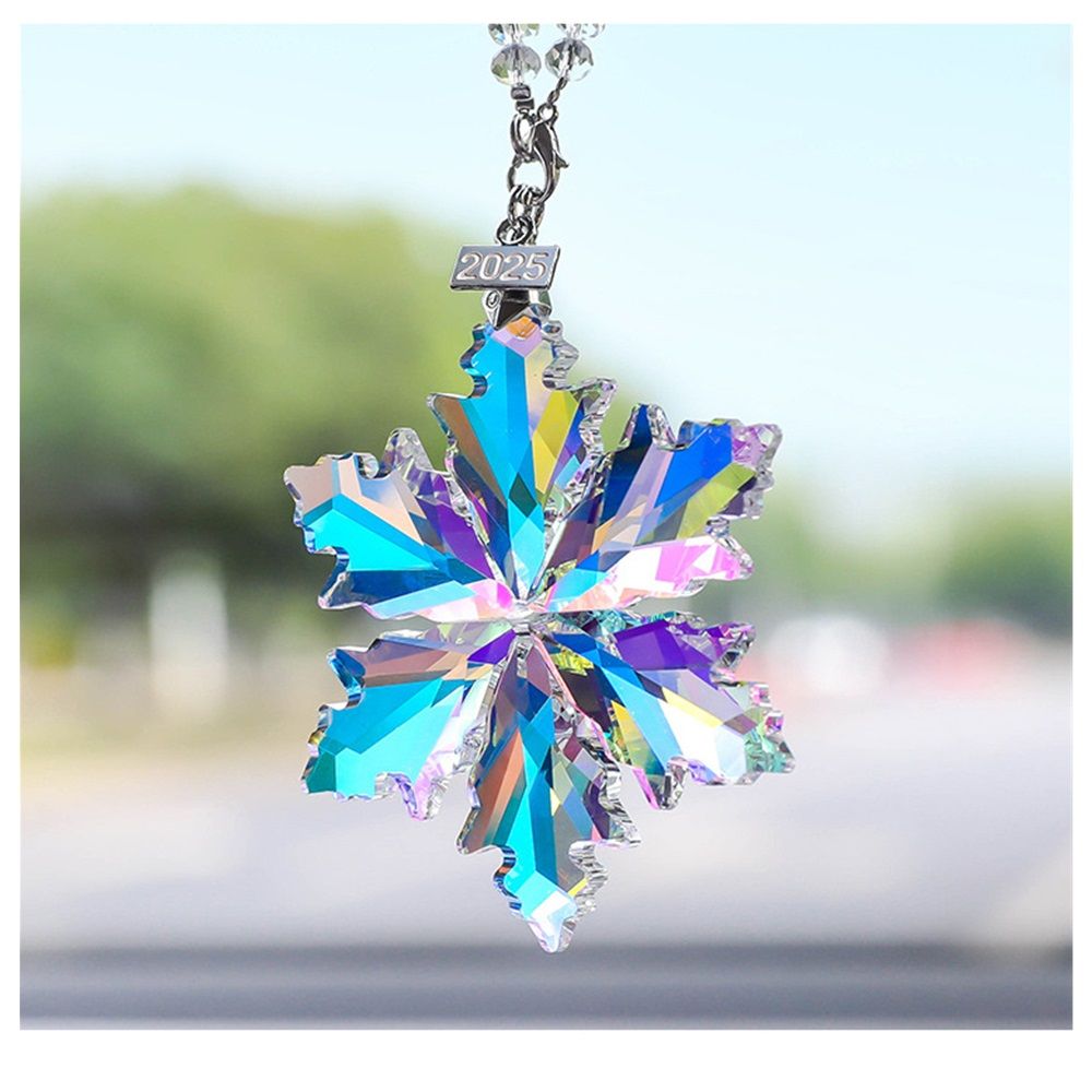 2025 Crystal Snowflake Christmas Ornament