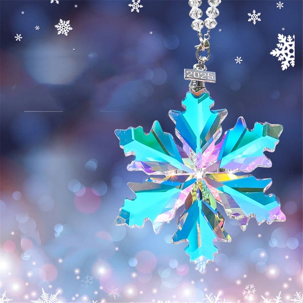 2025 Crystal Snowflake Christmas Ornament