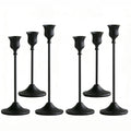 Candlestick Holders,Taper Candle Holder for Candlesticks Black Candelabra Candle Holders Vintage Candle Stick Candle Holder for Fireplace Party Dining Home 6pcs