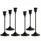 Candlestick Holders,Taper Candle Holder for Candlesticks Black Candelabra Candle Holders Vintage Candle Stick Candle Holder for Fireplace Party Dining Home 6pcs