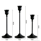 Candlestick Holders,Taper Candle Holder for Candlesticks Black Candelabra Candle Holders Vintage Candle Stick Candle Holder for Fireplace Party Dining Home 6pcs