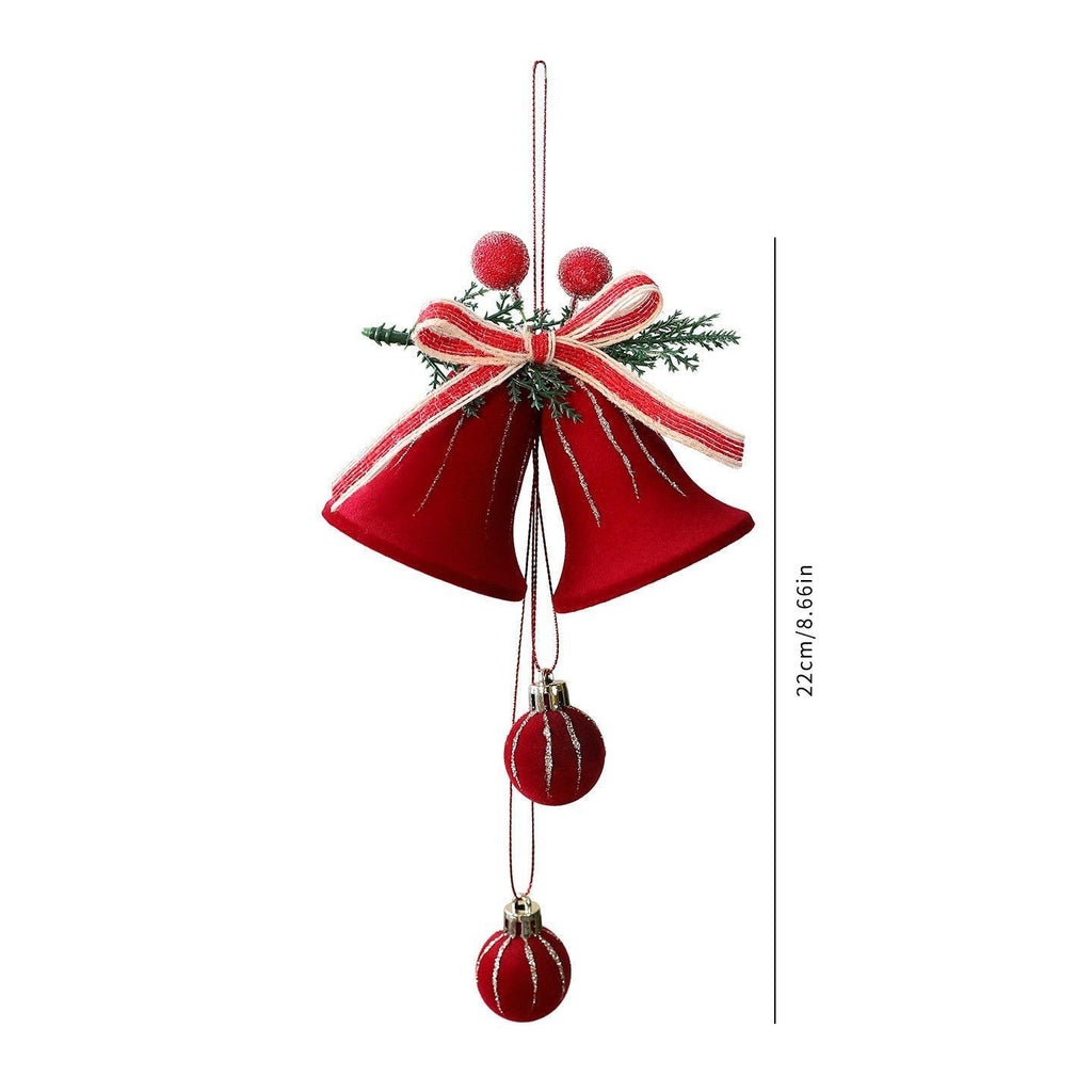 Red Flocked Arch Bell – Medium