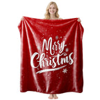 Festive Flannel Throw Blanket – 75 × 100cm | Christmas Design