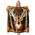 Festive Flannel Throw Blanket – 100 × 150cm | Christmas Design