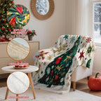 Festive Flannel Throw Blanket – 100 × 130cm | Christmas Design