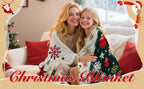 Festive Flannel Throw Blanket – 100 × 150cm | Christmas Design