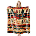 Festive Flannel Throw Blanket – 75 × 100cm | Christmas Design