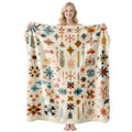 Festive Flannel Throw Blanket – 100 × 130cm | Christmas Design